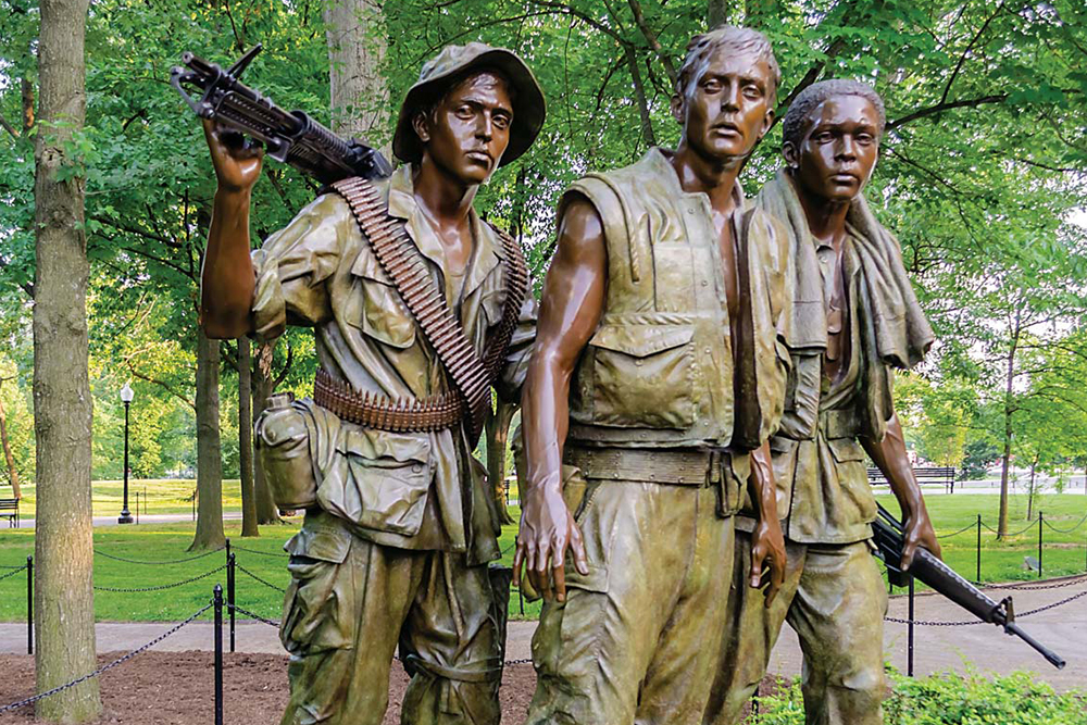 Three Servicemen statue