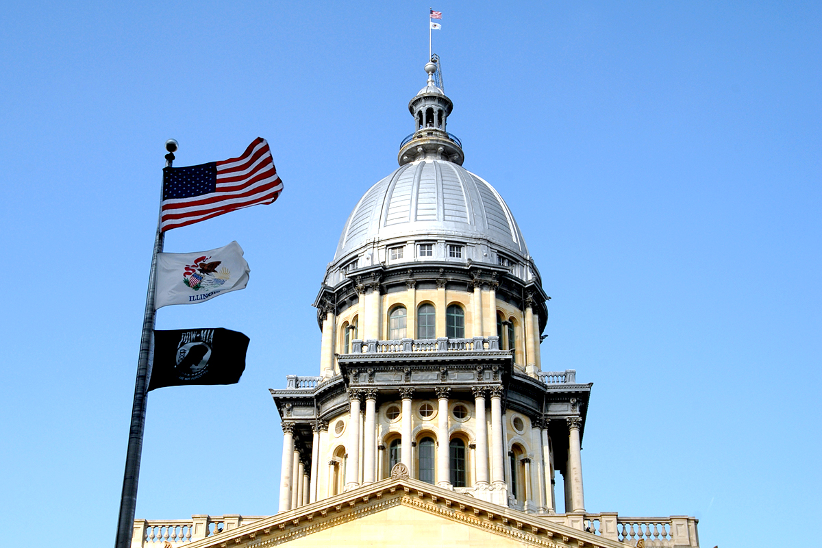IL Capitol Flags