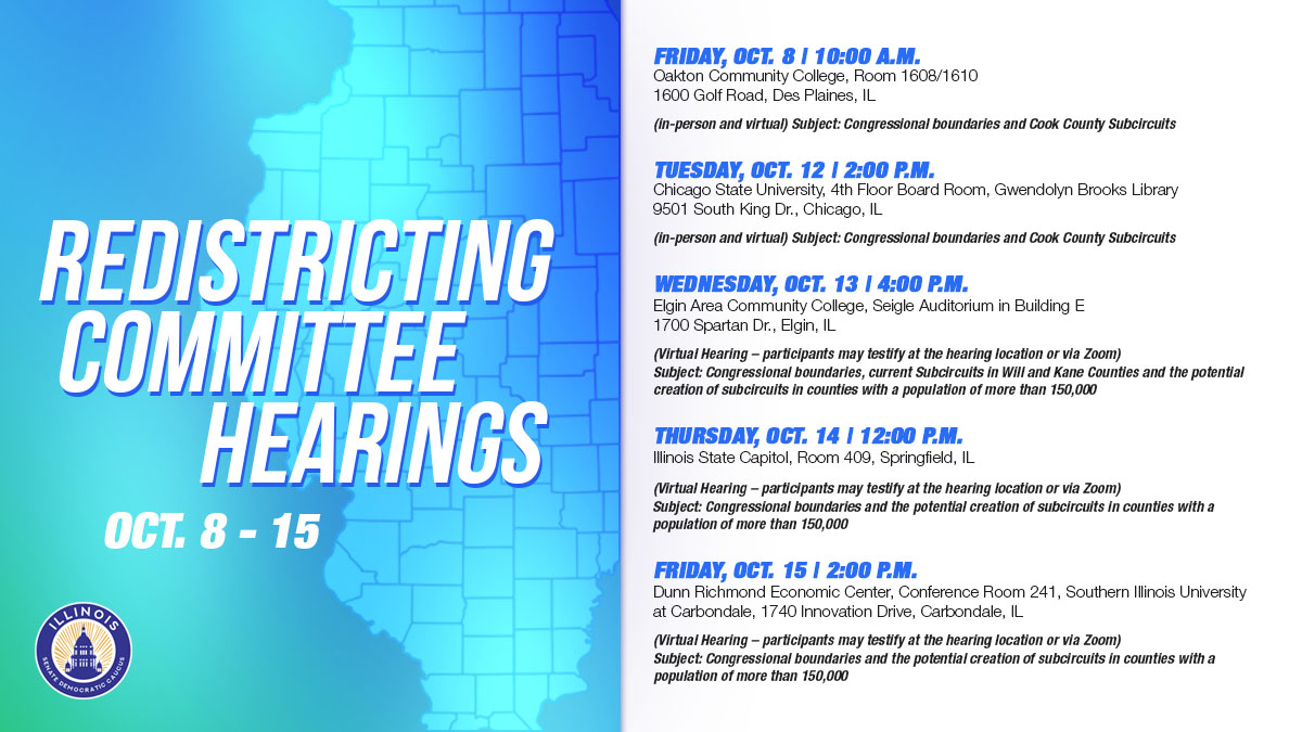 Oct Redistricting hearings