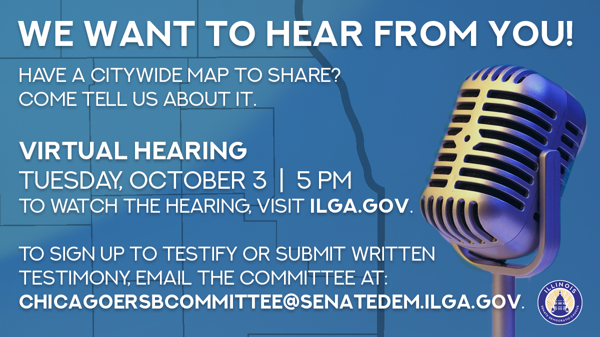 Virtual Hearing Oct. 3