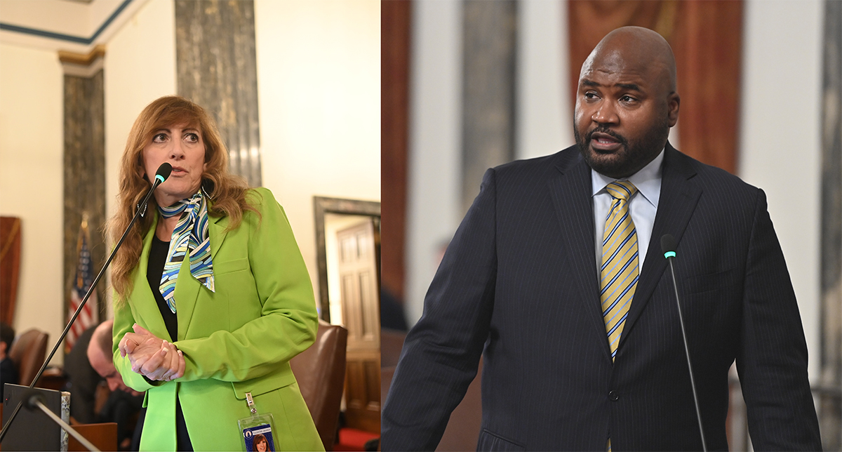 Sens. Linda Holmes and Elgie R. Sims, Jr.