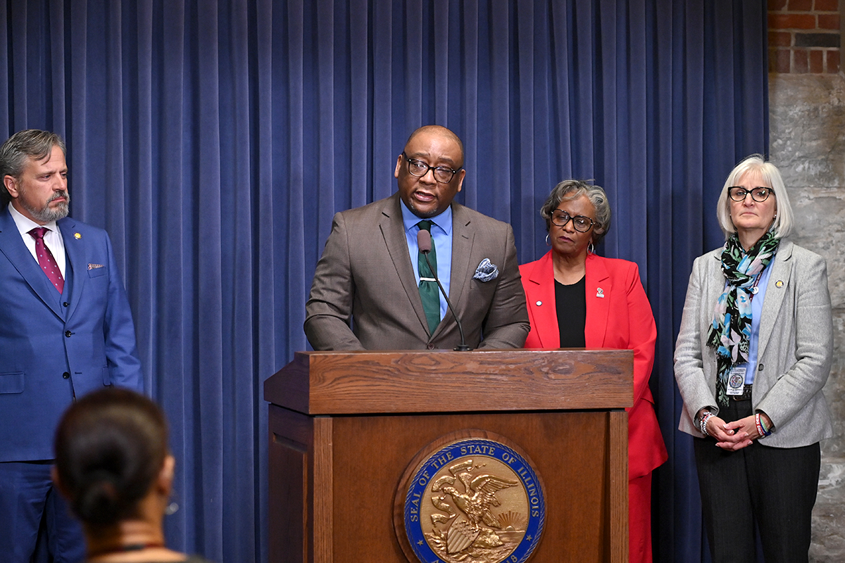 Sens. Martwick, Belt, Turner and Edly-Allen
