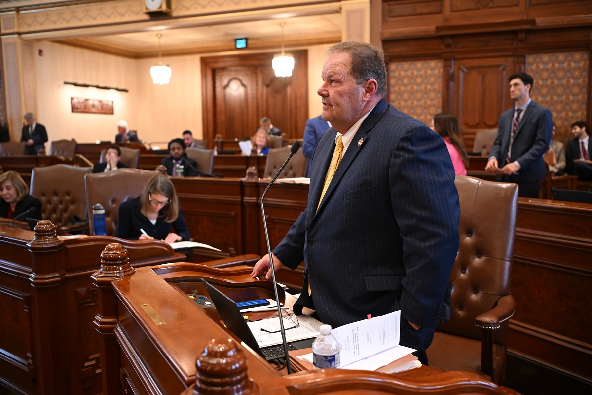 State Senator Patrick Joyce speaks on the Senate floor