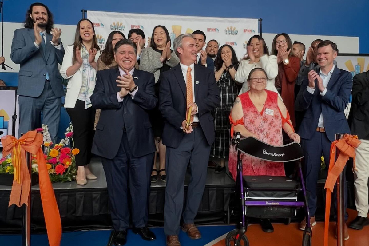 The ribbon is cut on the Brighton Park Neighborhood Council's new service center