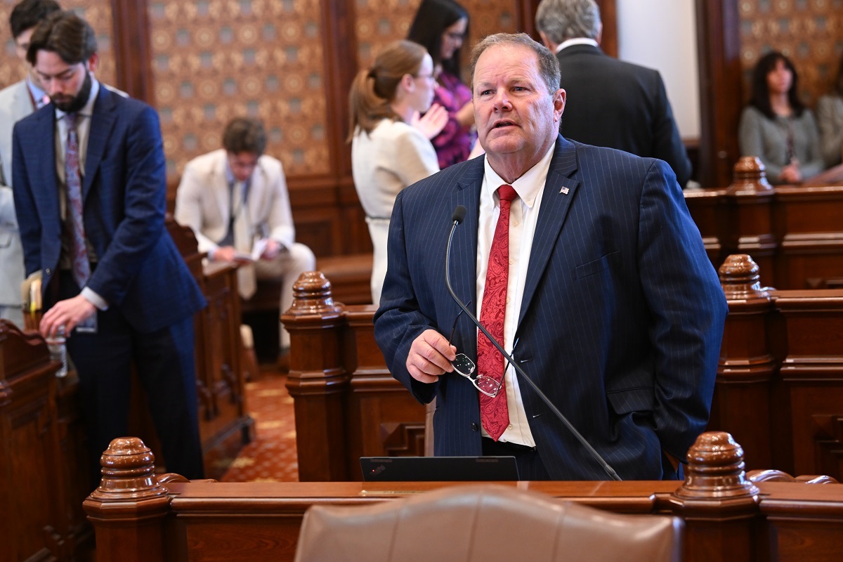State Senator Patrick Joyce speaks on the Senate floor