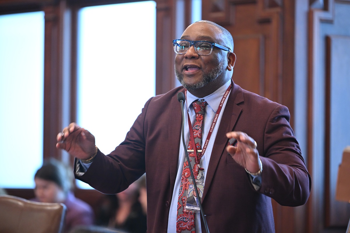 State Senator Christopher Belt addresses the Senate.