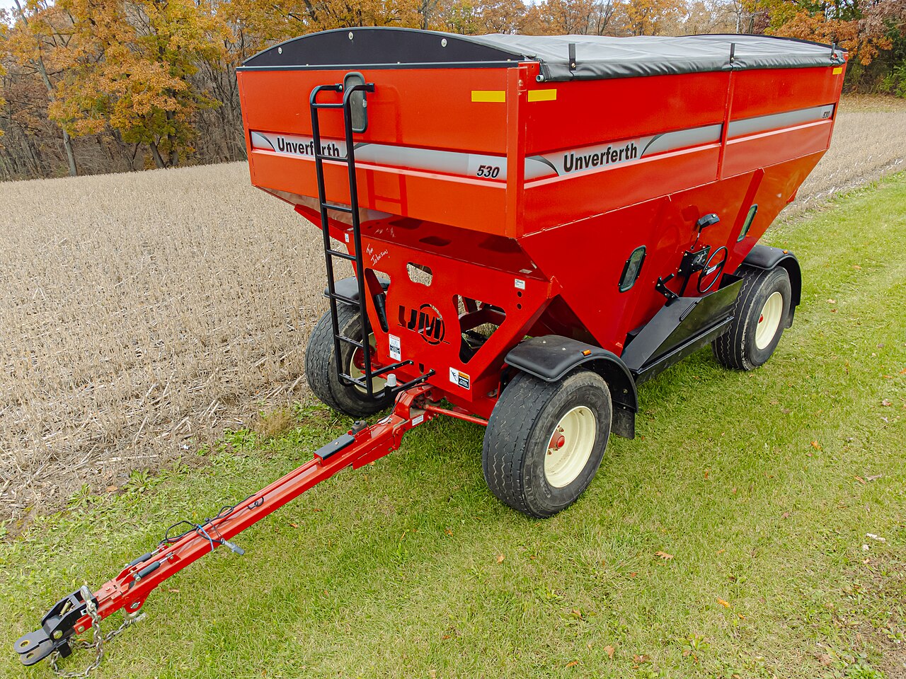 A Brent 757, a large modern piece of farming equiptment.