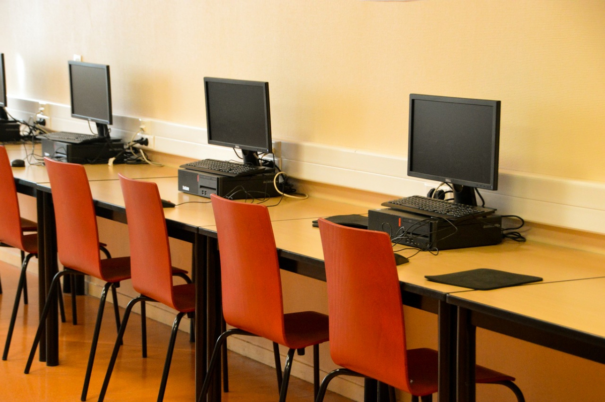 Computer Classroom stock