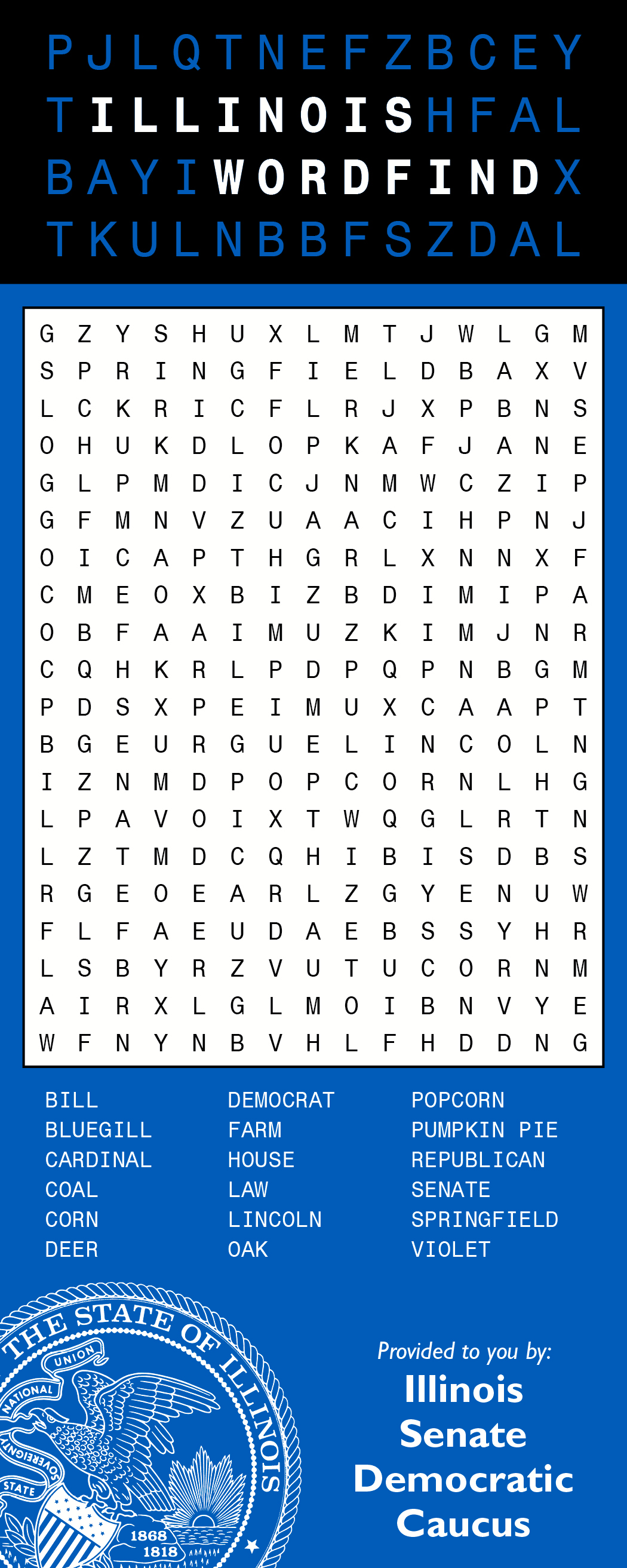 Illinois Word Search
