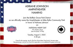 Johnson honored with amphitheater naming in Buffalo Grove
